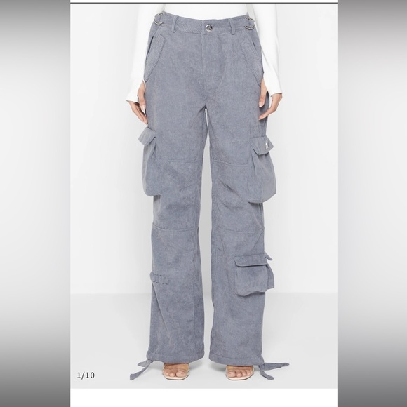 Maniere De Voir Pants - Maniere De Voir Gray Cargo Pants